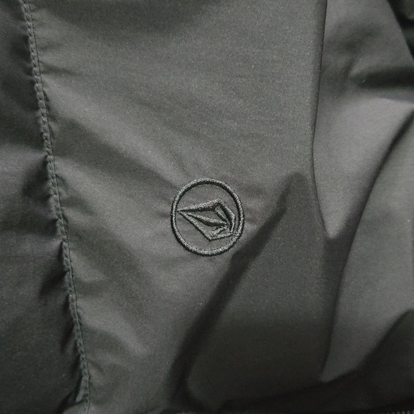 Black Puffer Jacket with Hood - Picture 2 of 4